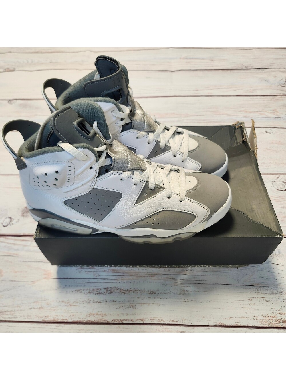 Nike Air Jordan 6 Cool Grey Men's Size 10 Sneakers